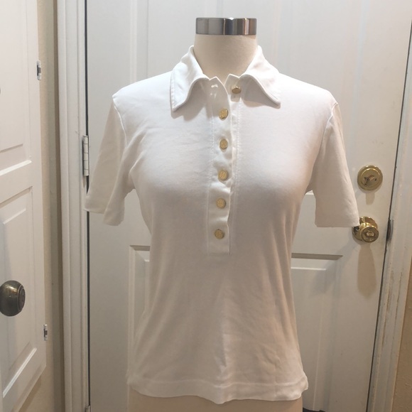 Tory Burch off white polo - Picture 1 of 14